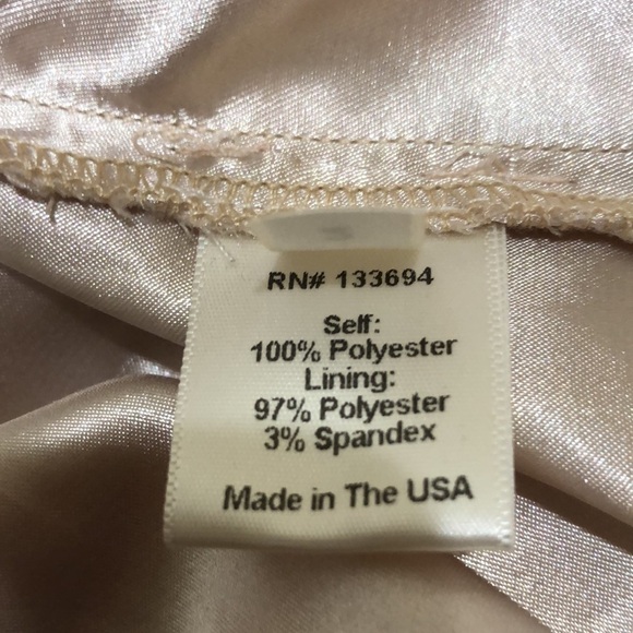 Paper Crown Bridesmaids Dress Size 2 Blush Pink Sheer Plunge Neck - Picture 9 of 9